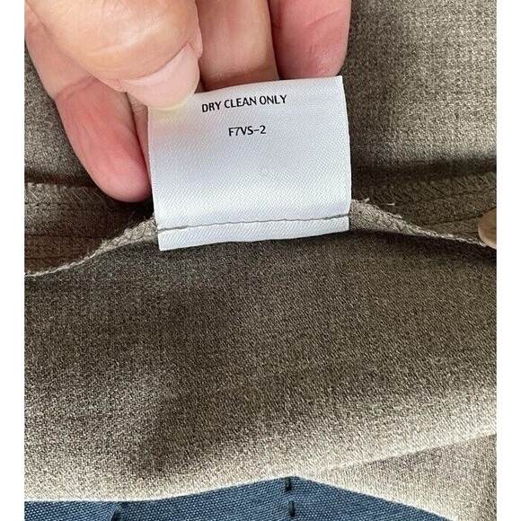 Eileen Fisher Tan‎ Wool viscose  Blend Trousers Pants Straight Leg Small Office - Picture 13 of 14